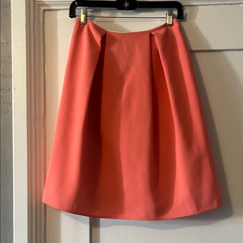 Chelsea28 Vibrant Coral A-Line Skirt